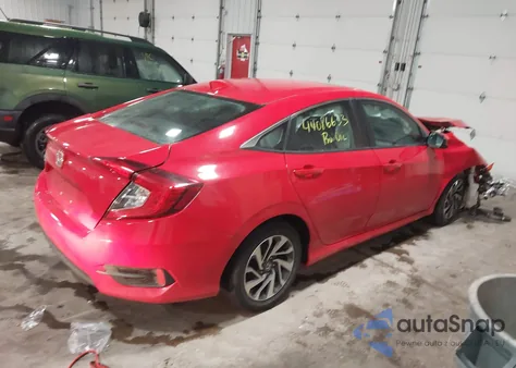 2018 Honda Civic Ex z USA, uszkodzony, nr VIN 2HGFC2F75JH548138